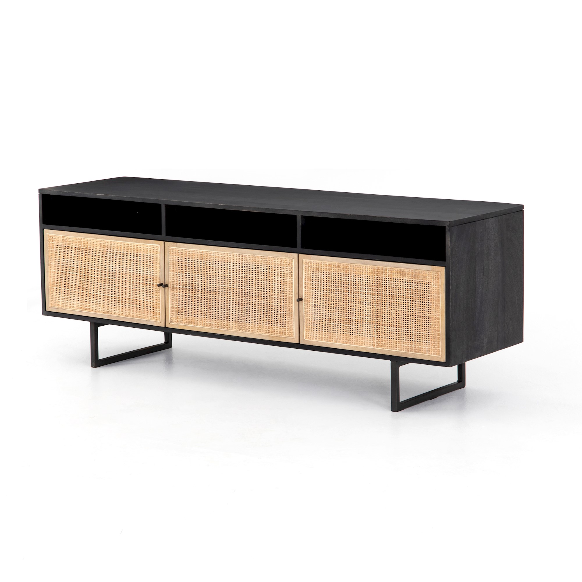 CARMEL MEDIA CONSOLE- BLACK WASH